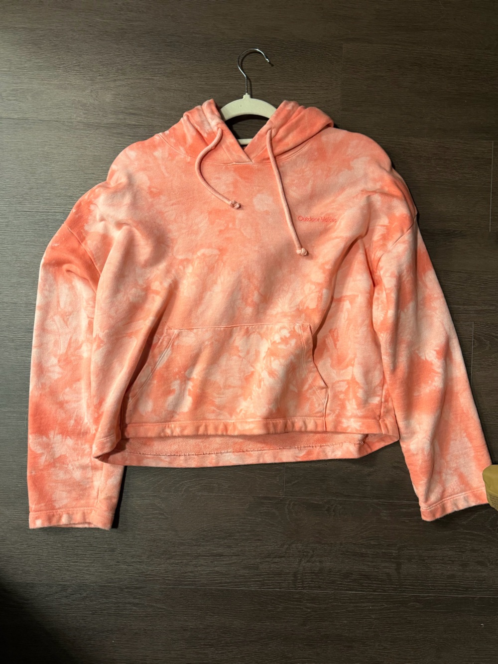 Outdoor Voices Coral Tie-Dye Hoodie